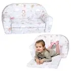 2-in-1 Foldable Sofa & Bed for Toddlers - Convertible Soft & Comfy Nugget Cou...