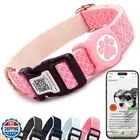 WhoseID Dog Collar with Waterproof AirTag Holder and Anti-Lost QR Code, Cute
