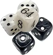 Doubling Cube Dice – Vibrant Acrylic Cube, Tabletop Dice Pack, Durable Tools | Professional Tournament-Level Board Accessory, Premium Game Enhancement Set Competitive Travel Adventures with Fri
