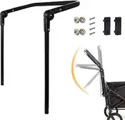 Wagon Push Handle Attachment, 180° Adjustable Folding Wagon Handle, Removable Replacement with Accessories, Universal Push for