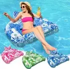 3 Pack XL Inflatable Pool Floats Adult & Kids with Cupholders & Duty Handles