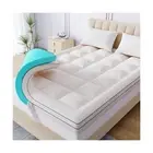 Dual Layer 3 Inch Memory Foam Mattress Topper, 2 Inch Cooling Gel Memory Foam...