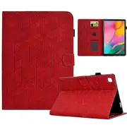 For Samsung Galaxy Tab A 10.1 (2019) T510 T515 Case Rhombus Imprinted Leather Tablet Cover