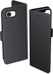 Case For iPhone 16E Wallet Premium Leather Flip Case with Card Slots Magnetic Closure Kickstand Shockproof Protective Compatible with iPhone 16E Phone Case-Black