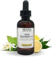 MONA 100% Natural Scalp & Hair Treatment Oil | Hair Growth Serum for Dry & Damaged Hair Care | Repairs, Nourishes, Strengthens, Shines | All Hair Types & Textures (JASMINE & LEMON, 2.0 Fl Oz)