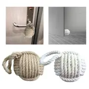 Rope Knot Door Stop Durable Old Style Decorative Hessian for Beach House