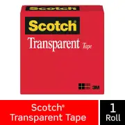 Scotch® Transparent Tape 600 Clear, 3/4 in x 1296 in