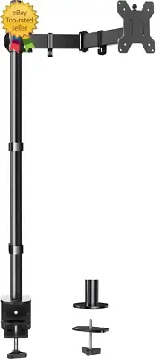 Single Monitor Stand Desk Mount, Extra Tall 39 Inch Fully Adjustable Stand Compu