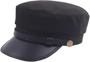 [TOVINANNA] Autumn Beanies Hat Women Men Beret Fashion Flat-top Hat Youth Men Women Fashion Black