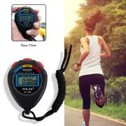 Waterproof Digital Handheld Sports Stopwatch LCD Stop Watch Timer Alarm Counter