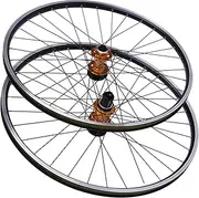 JAYGOVAN 27.5" Mountain Bike Wheelset Front & Rear Mountain Bike Wheels Disc Brake MTB Wheelset Quick Release Front Rear Wheels Fit 7-12 Speed Cassette Bicycle Wheelset