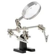 Third Hand Tool Circuit Board Inspection Holder w/ Magnifying Glass