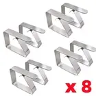 8X British Steel Table Cloth Cover Clips Quality Metal Pegs Clamps Picnic Prom