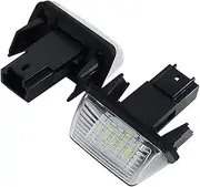 XEBRAD Car Light Number License Plate Lamps Lights, for Citroen, C3 C3 II C3 Picasso C4 Picasso C5 II C6 Berlingo B9 M49 M59 White Car Number Plate Light