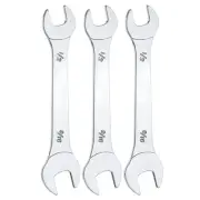 3pcs Double Open End Thin Wrench 1/2" × 9/16" SAE U-Shaped Spanner