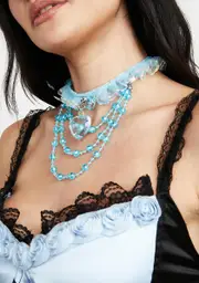 [Devil666ish] Crystal Clear Beaded Choker