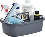 BYUNER Plastic Storage Caddy with Handle Cleaning Supplies Bathroom and Shower Cleaning Caddy Storage Shower Cleaning Products 1pcs
