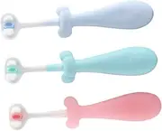 MERRYHAPY Cute Soft Bristles Toothbrush Boys and Girls 3pcs Toddler Toothbrush Decorative Handle