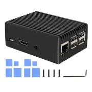 for Raspberry Pi 3 B+ Case Aluminum Alloy Heavy Duty Passive Cooling Metal Ca...