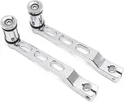 Aluminum Motorcycle Heel Toe Gear Shift Levers Shifter Pegs Fit for Harley FL Softail Touring Trike Motorbike 2008(Chrome)