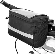 Mingzhe Cycling Bike Bicycle Insulated Front Bag MTB Bike Handlebar Bag Basket Pannier Cooler Bag with Reflective Strip