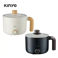 在飛比找PChome24h購物優惠-KINYO 1.2L 多功能陶瓷美食鍋 FP0876 快速開