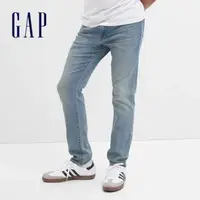 在飛比找momo購物網優惠-【GAP】男裝 修身牛仔褲-淺藍色(728700)