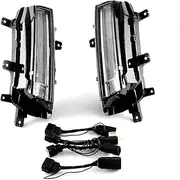 LED DRL Daytime Running Light Front Fog Lamps with Turn Signal Assembly Accessories Compatible with Cadillac CT5 2020