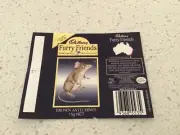 Rare Cadbury chocolate furry friends tiger quoll wrapper , FREE POST
