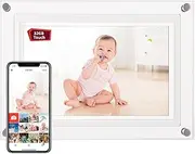 KEDEEK 10.1 Inch WiFi Digital Photo Frame, 32GB Acrylic Clear Electronic Digital Picture Frame, 1280x800 HD IPS Touch Screen, Auto-Rotate, Share Photos or Videos Anywhere via Free Frameo APP