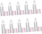 [IWOWHERO] 10 Pack Lip Elf Lip Oil Roll-On Bottles 6.5ml Hydrating Lip Vials Pink Cap Moisture Lip Refillable Lip Bottles