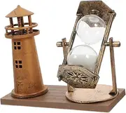 Abaodam Vintage Sand Timer Decorative Retro Sandglass for Home Office Desktop Ornament Unique Present for Housewarming Celebrations