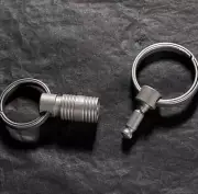 Small Titanium Alloy Detachable Keychain EDC Hanging Connector Keyring