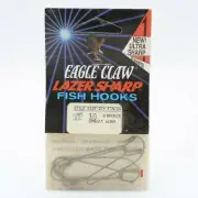 Eagle Claw Lazer Sharp Worm Hooks L095JLG Size 3/0 8 Pack a