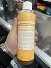 Dr. Bronner's OLCT16 Pure-Castile Liquid Soap Organic Citrus Orange Scent 16 oz