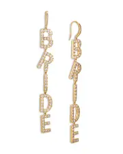 Nadri Bride Crystal Linear Earrings
