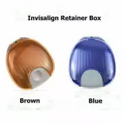 Dental Ortho Brace Lingual Aligner Case Storage Container Retainer Box 2 Colors