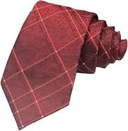 [JYHLSHBA] Men'S Ties 1 Red Tie Men'S Formal Dress Wedding Dinner Jacquard Yarn-Dyed Men'S Tie (8Cm)