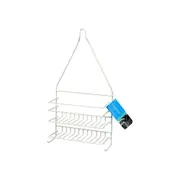 Immerse Bathroom 260x90 mm Shower Soap & Shampoo/Conditioner Organiser PVC White