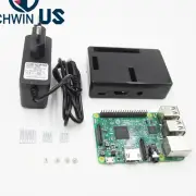 Raspberry Pi 3 B 1.2GHz board kit with aluminum heatsink + ABS case + adapter