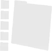 CAXUSD 6pcs Record Divider Divider for Documents Vinyl Record Sorting Tabs Pp White
