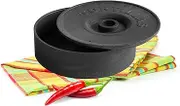Thunder Up Tortilla Warmer with Lid, Insulated Tortilla holder Ideal to Storage & Keep Burrito, Pancake, Taco Warm, Microwave Container match perfectly with your Tortilla Press, Tortillero, Tortillera