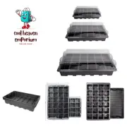 10 Pack Seed Starter Trays with Humidity Dome - 240 Cells for Healthy Growth