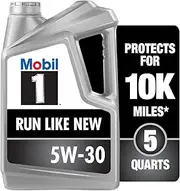 Mobil 1 Advanced Full Synthetic Motor Oil 5W-30, 5 Quart
