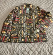 Pendleton Silverhorn Rip-Stop Trucker Jacket Size Medium "Aztec/southwest"