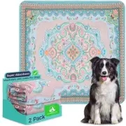 Washable Pee Pads for Dogs, 2Pack Super Absorbent Reusable Puppy Pads ,100% W...