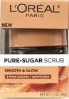 1 L'Oreal Paris 1.7 Oz Smooth & Glow 3 Pure Sugars & Grapeseed Face & Lips Scrub