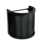 Pop Filter for Microphone, Black POP SHIELD.Metal Mesh Layer Microphone