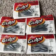 5 PACK! Berkley Gulp Blue Shiner 3" Minnow Swimbait 12 Count