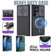 For Samsung Galaxy S23 S22 S21 S20 Ultra FE Nillkin Camera Case Shockproof Cover